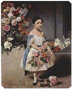 Portrait of Countess Antonietta Negroni Prati Morosini as a child, Francesco Hayez